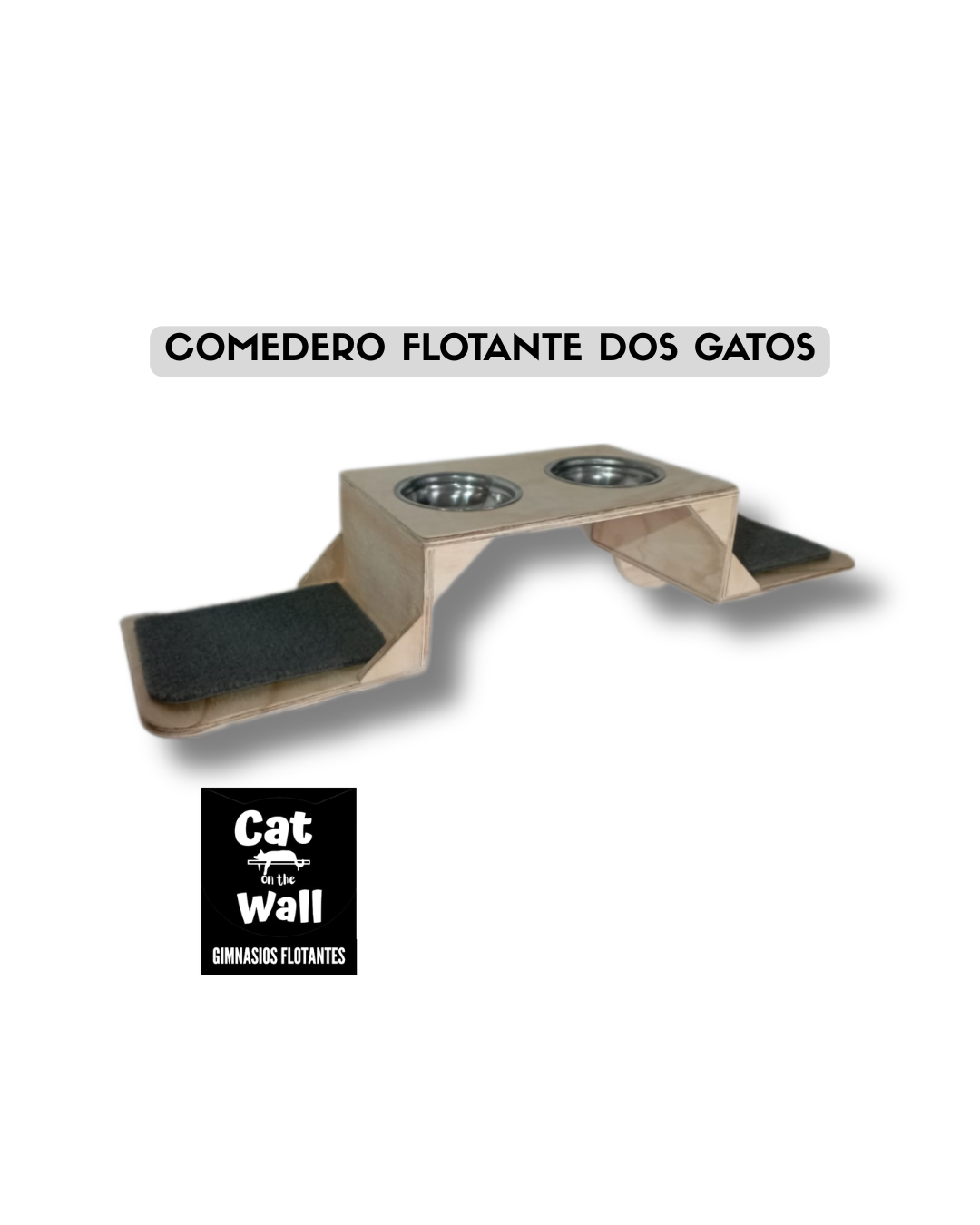 COMEDERO FLOTANTE DOS GATOS